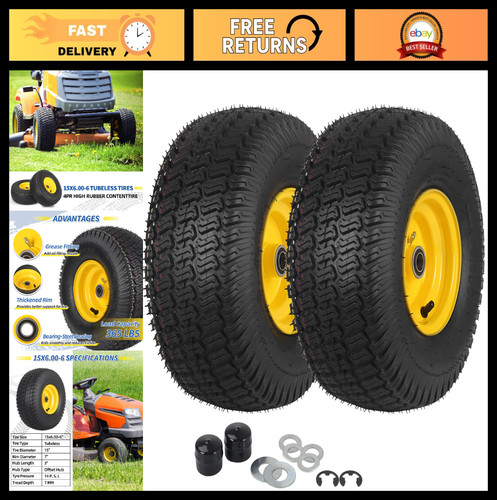 15x6 tubeless tire - tubeless,